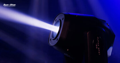 Iluminación de vanguardia: transforma tu evento con la cabeza móvil Sun Star Alpha Spot 150